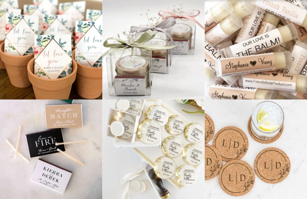 Customized Wedding Favors