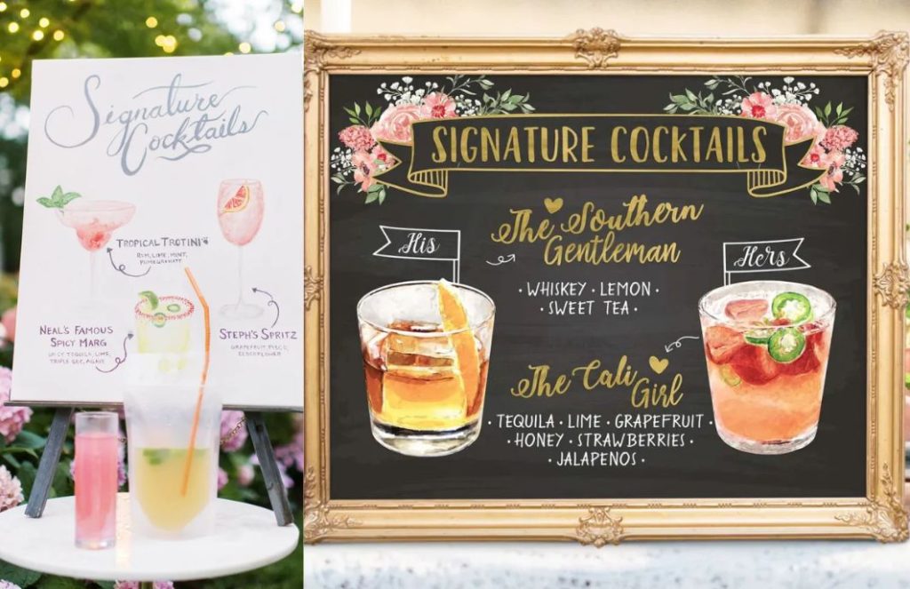 Unique Wedding Details_ Signature Cocktails